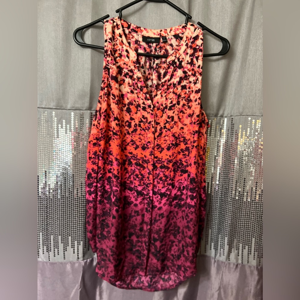 0X plus size Apt 9 dressy ombré swing top